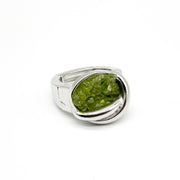 Anillo elástico chips olivina
